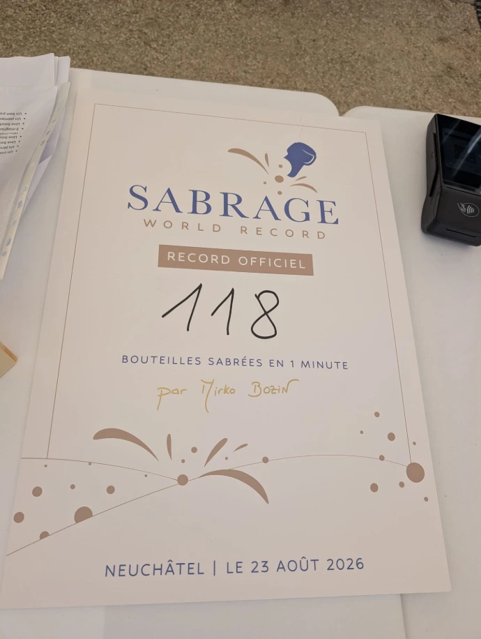 Record de sabrage